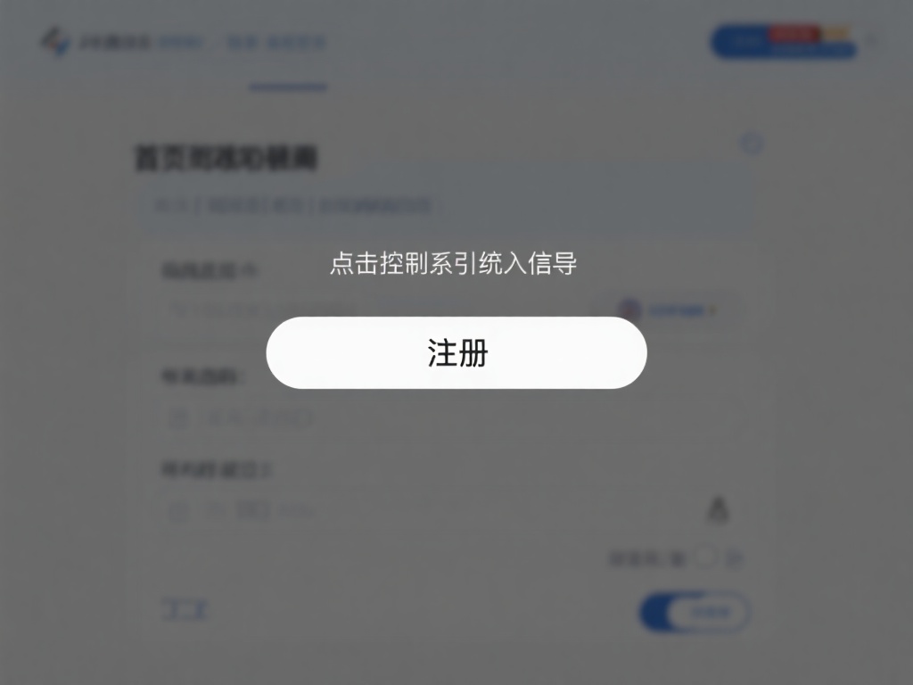 点击注册按钮：在首页右上角显著位置，您将看到一个“